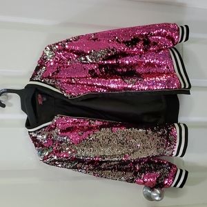 So much fun!!! Girls flip sequin jacket